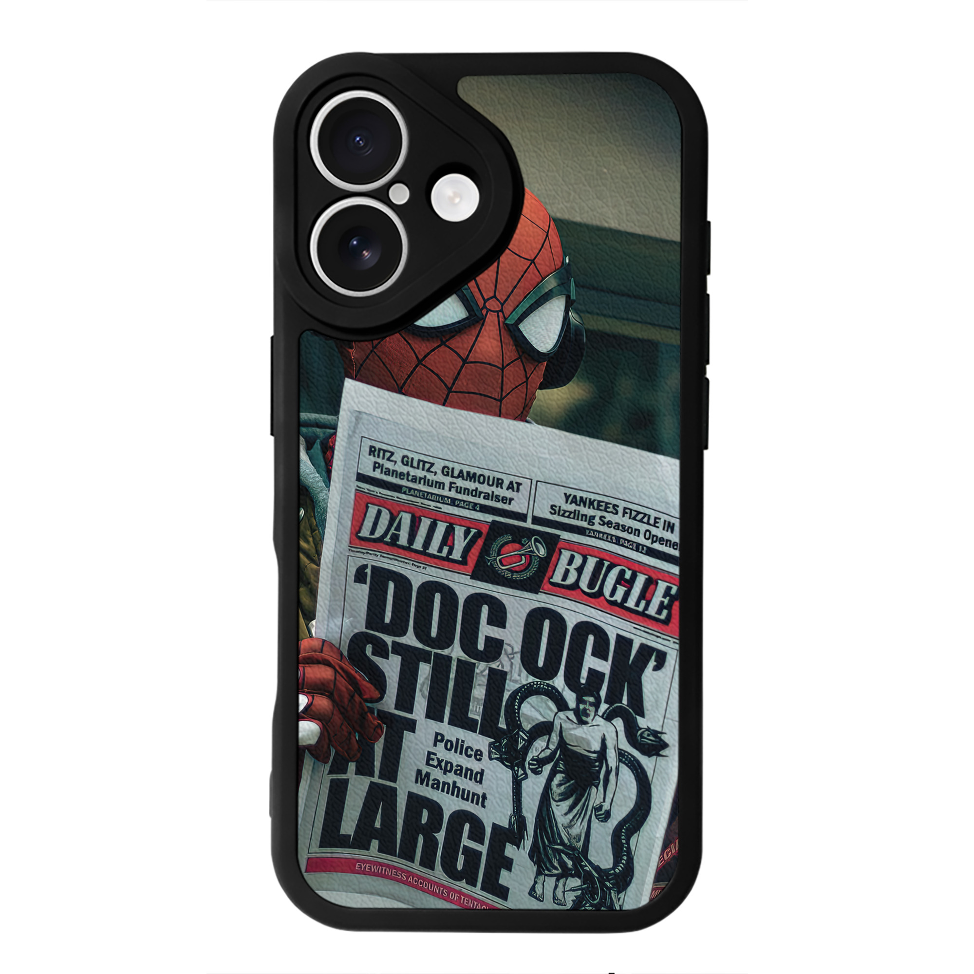 Spider Man スパイダーマン 【iPhone 16シリーズ対応】シリコンスマホケース（レザー調） 材質：シリコン